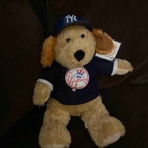 Yankee Good Stuff Teddy Bear NWT w/ NYC Hardhat New